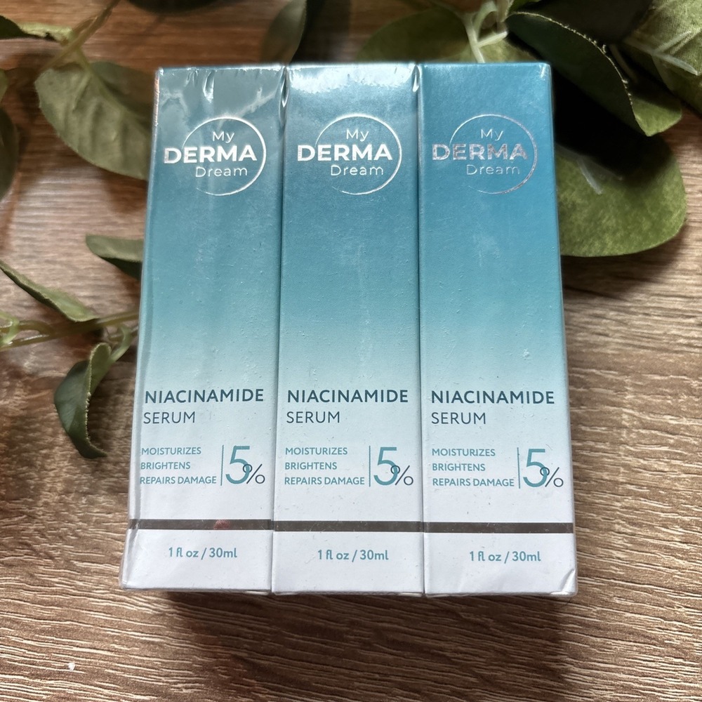 My Derma Dream Niacinamide Serum 3 Pack 1oz Each Sealed Anti Aging